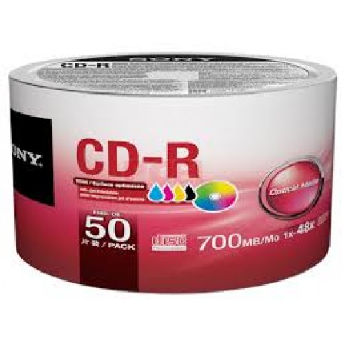SONY CD-R 700MB BULK 50 UNIDADES IMPRIMIBLE